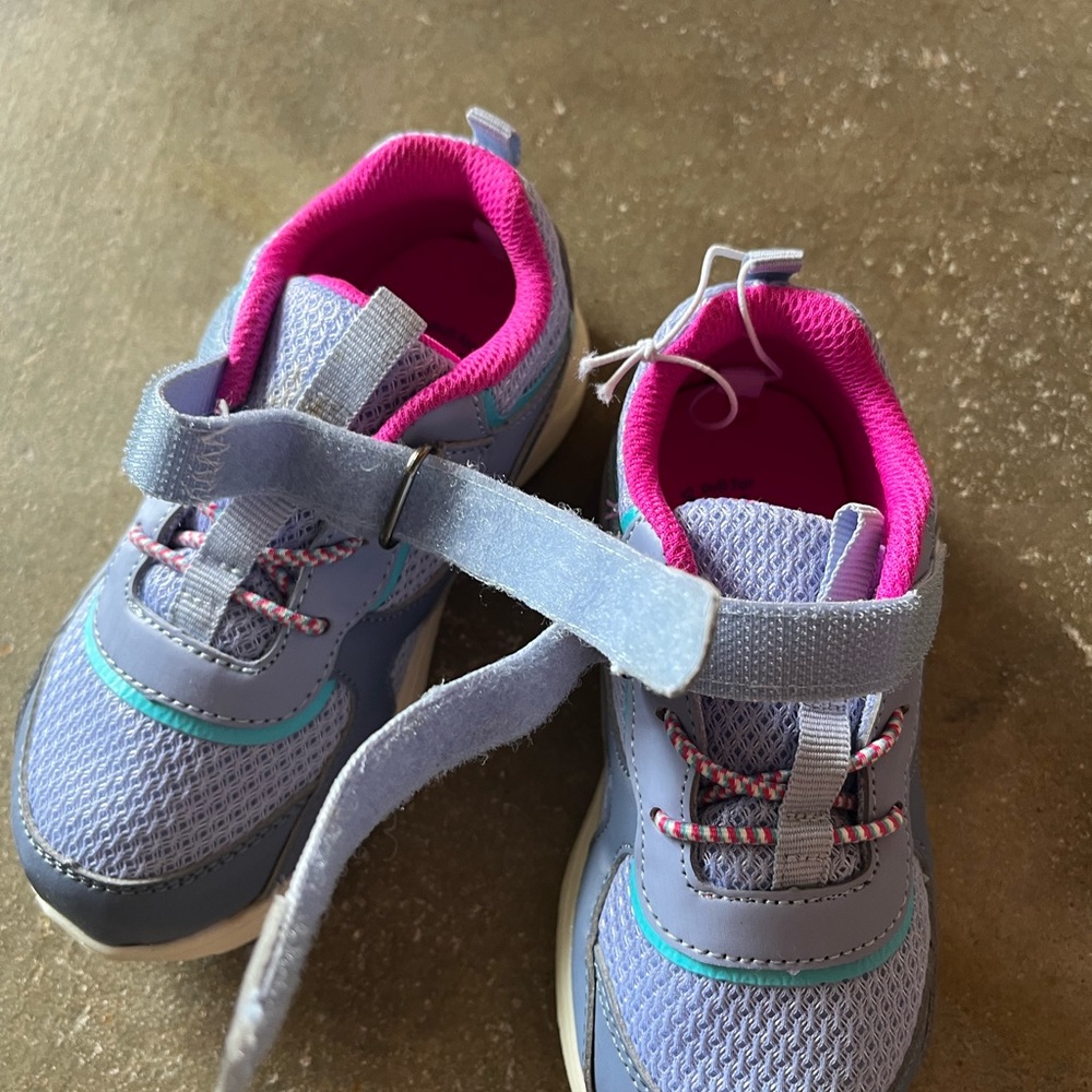 Kids Blue and Pink Sneakers